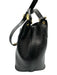 Louis Vuitton Black Leather Grained Gold Hardware Shoulder Adjustable Strap Bag Black / Small