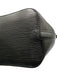 Louis Vuitton Black Leather Grained Gold Hardware Shoulder Adjustable Strap Bag Black / Small