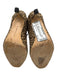 Manolo Blahnik Leopard Print Suede Slingbacks Bow Accents Open Toe Shoes Leopard Print