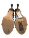 Manolo Blahnik Shoe Size 37 Brown Leather Bronze Beaded Metal Accent Shoes Brown / 37