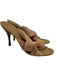 Gucci Shoe Size 6 1/2 Beige Satin Bamboo Heel Detail Twist Strap Mules Shoes Beige / 6 1/2