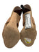 Gucci Shoe Size 6 1/2 Beige Satin Bamboo Heel Detail Twist Strap Mules Shoes Beige / 6 1/2