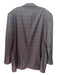 Webb Ltd Dark Red Wool Plaid 2 Button Men's Blazer 46