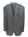 Webb Ltd Gray Wool Herringbone 2 Button Men's Blazer 47L