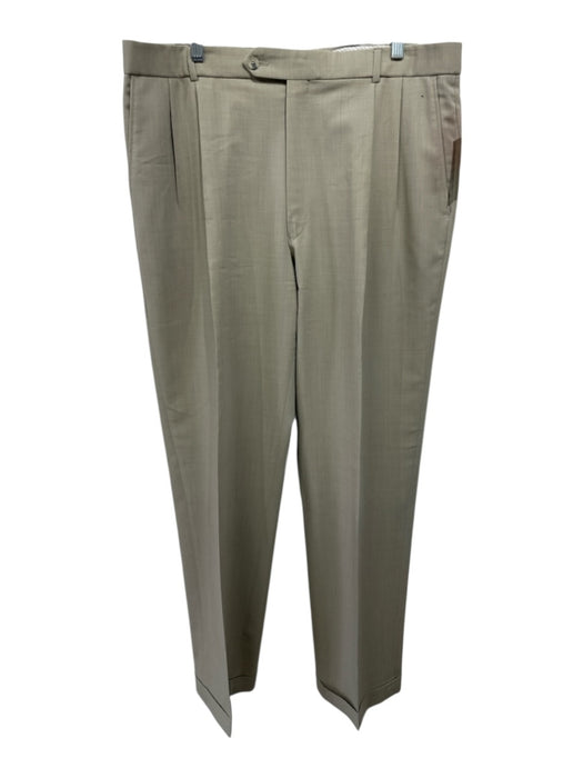 Webb Ltd Size 38 Tan Wool Solid Dress Men's Pants Tan / 38