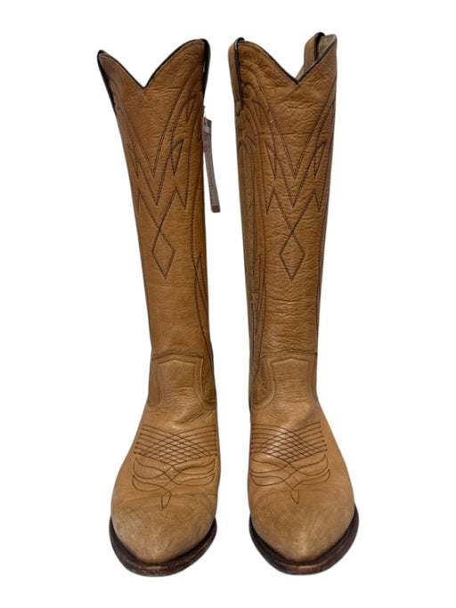 Frye Shoe Size 7.5 Tan Leather Western Cowboy Boots Tan / 7.5