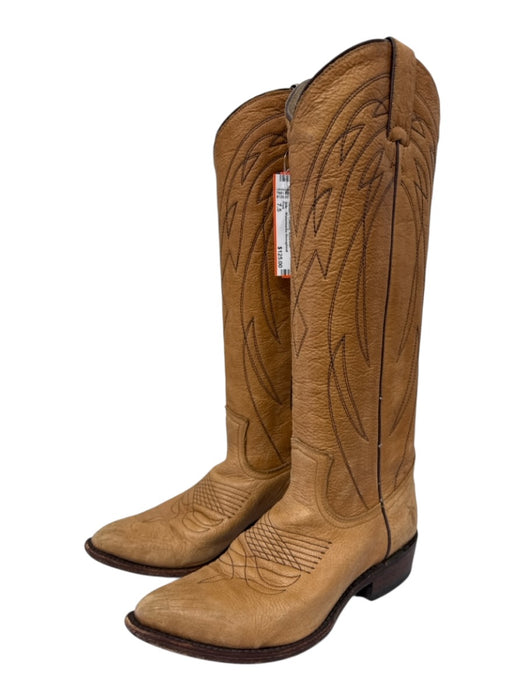 Frye Shoe Size 7.5 Tan Leather Western Cowboy Boots Tan / 7.5