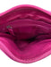 RFID Magenta Leather Crossbody Bag Magenta / Small