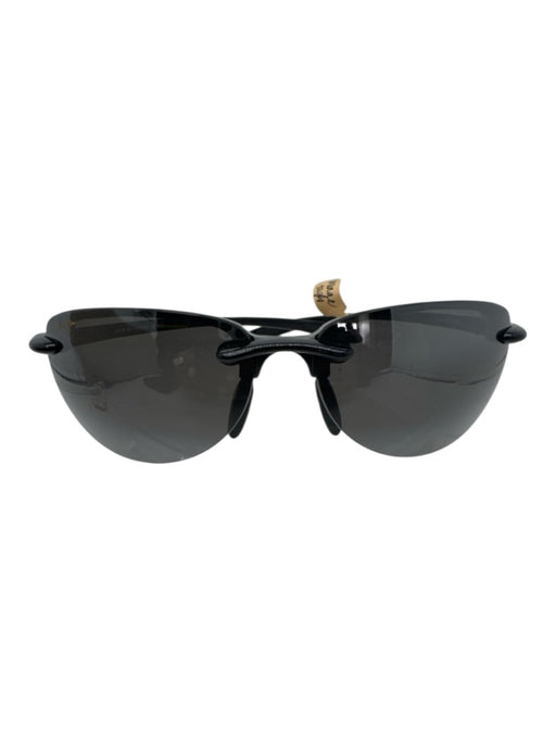 Maui Jim Case Incl Black Acetate Mirror Lens Vintage Sunglasses Black