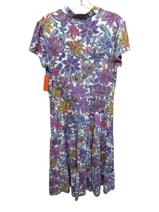 Jude Connally Size Small White, Purple, Orange Nylon Blend Floral Dress White, Purple, Orange / Small