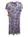 Jude Connally Size Small White, Purple, Orange Nylon Blend Floral Dress White, Purple, Orange / Small