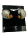 AKR Amy Kahn Russell White Sterling Silver Clip Ons sea shell Earrings White
