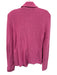 Lauren Ralph Lauren Size M Pink & Gold Cotton Rib Knit Gold Zipper Moto Sweater Pink & Gold / M