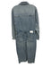 Pistola Size M Light Wash Cotton Denim Paneled 5 Pocket Zip Up Button up Dress Light Wash / M