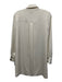 Kate Spade Size 4 White & Black Polyester Satin Long Sleeve Pleat Detail Dress White & Black / 4