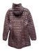 Patagonia Size M Burgundy Nylon Goose Down Puffer Hood 3/4 Length Jacket Burgundy / M