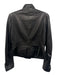 Carlisle Size 4 Black Leather Patch Pocket Zip Pocket Side Zip zip cuffs Jacket Black / 4