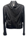Carlisle Size 4 Black Leather Patch Pocket Zip Pocket Side Zip zip cuffs Jacket Black / 4