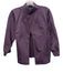 Lafayette 148 Size S Plum Purple Polyester High Neck Elastic Cuff Pockets Jacket Plum Purple / S