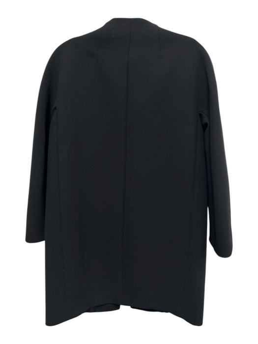 Kate Spade Size 4 Black Polyester Bow detail Buttons Coat Black / 4