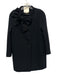 Kate Spade Size 4 Black Polyester Bow detail Buttons Coat Black / 4