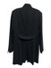 Elie Tahari Size S Black Virgin Wool stand collar Snaps Pockets Coat Black / S