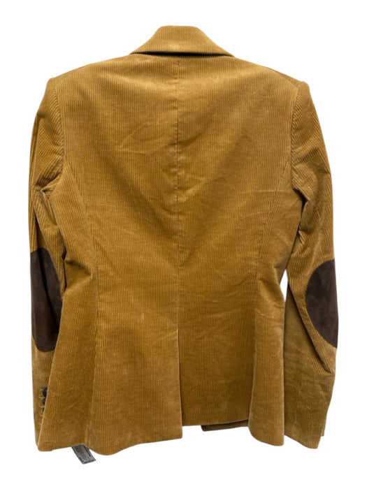 Veronica Beard Size 2 Camel & Brown Cotton Corduroy Double Breast Buttons Jacket Camel & Brown / 2