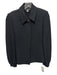 St John Collection Size 2 Black Wool & Rayon Shoulder Pads Single Button Jacket Black / 2