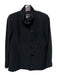Nina Mclemore Size 0 Black Polyester Stand Collar Buttons Pockets Jacket Black / 0