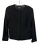 Brooks Brothers Size 6 Black Wool Buttons Pockets 3/4 Sleeve Jacket Black / 6