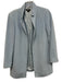 Worth Size P Sky Blue Wool & Cashmere Open Front Stand Collar Jacket Sky Blue / P