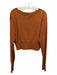 Autumn Cashmere Size XS Brown Cashmere Long Sleeve Knit Ribbed Sweater Brown / XS