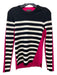 Rag & Bone Size XS Black, White, Pink Wool Blend Long Sleeve Striped Sweater Black, White, Pink / XS