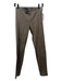 Vince Size XS Taupe Leather Elastic Waist Skinny Zipper Detail Pants Taupe / XS