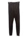 Frame Size XS Dark Brown Lamb leather Paneled Skinny Zip Detail Pants Dark Brown / XS