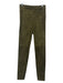 Elie Tahari Size XS Dark Green Lamb Suede High Rise Elastic Waist Skinny Pants Dark Green / XS