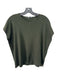 Eileen Fisher Size XXS Dark Green Organic Cotton Ribbed Knit Round Neck Top Dark Green / XXS