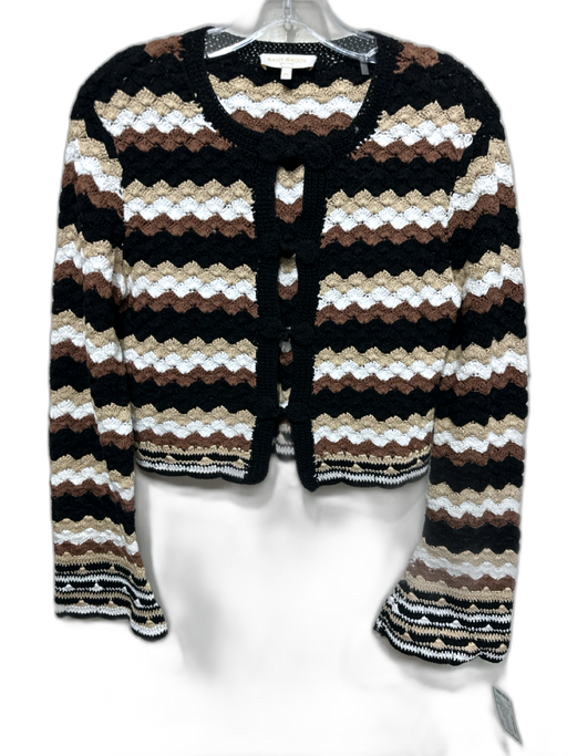 Ramy Brook Size XS Cotton Cotton Crochet Knit Horizontal Flare Sleeves Cardigan Cotton / XS