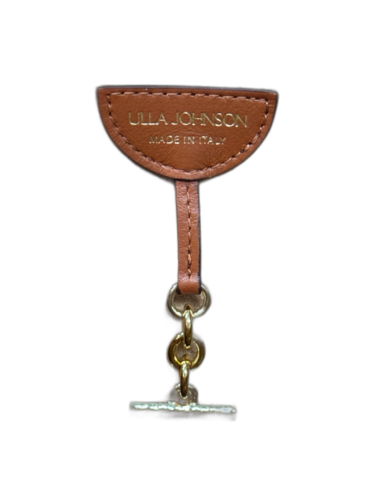 Ulla Johnson Cognac Brown Leather Weave Shoulder Strap Interior Clasp Bag Cognac Brown / Medium