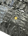 Balmain Black & Gold Leather Shoulder Bag Croc Embossed Oversized Buckle Bag Black & Gold / Medium