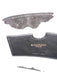 Balmain Black & Gold Leather Shoulder Bag Croc Embossed Oversized Buckle Bag Black & Gold / Medium