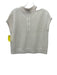 Akris Punto Size 2 Cream Beige Wool Cap Sleeve Open Knit Ribbed Top Cream Beige / 2