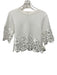Sea New York Size XS White Cotton Half Sleeve Floral Eyelet Sweater White / XS
