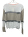 Lisa Todd Size XS White, Beige, Navy Cotton Long Sleeve Checkered Sweater White, Beige, Navy / XS