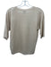 Eleventy Size XS Beige & Gold Viscose Blend Short Sleeve Knit Top Beige & Gold / XS