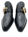 Stuart Weitzman Shoe Size 6.5 Black Leather Buckle Stacked Heel Mule Pumps Black / 6.5