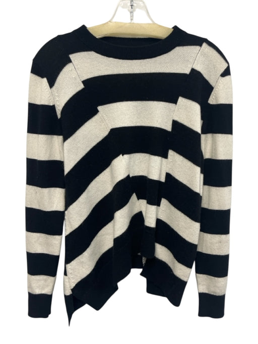 Proenza Schouler Size XS Black & White Cotton & Cashmere Long Sleeve Sweater Black & White / XS