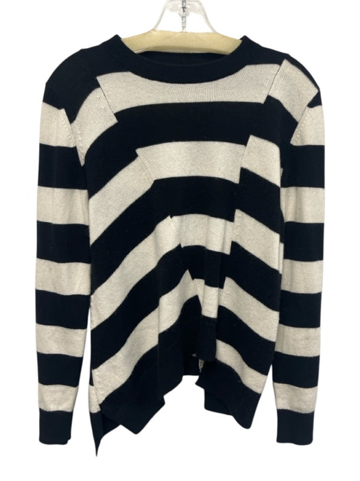 Proenza Schouler Size XS Black & White Cotton & Cashmere Long Sleeve Sweater Black & White / XS