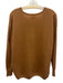 Minnie Rose Size XS/S Warm Brown Cashmere 3/4 Sleeve Knit V Neck Sweater Warm Brown / XS/S