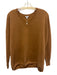 Minnie Rose Size XS/S Warm Brown Cashmere 3/4 Sleeve Knit V Neck Sweater Warm Brown / XS/S